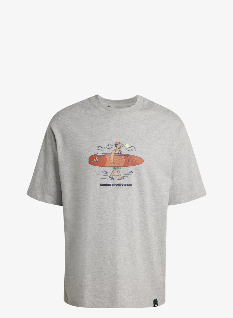 Adidas DOODLE STAND-UP PADDLE GRAPHIC T-SHIRT